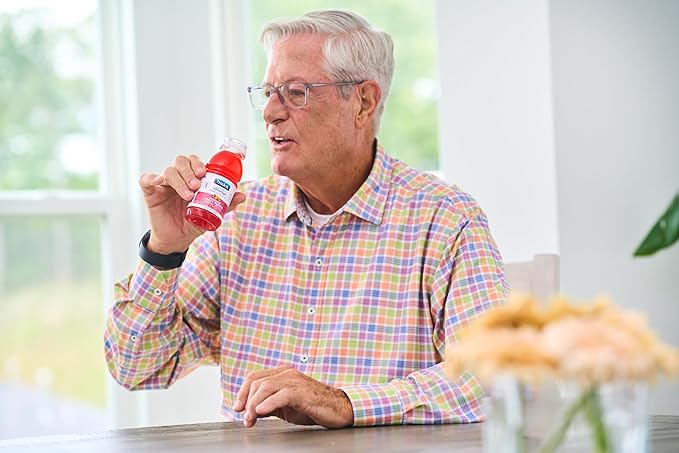 Thick-It Clear Advantage Mildy Thick Fruit Punch Plus Electrolytes Nectar Consistency Swallowing Aid Hydration on the Go Convenient &amp Ready-to-Use No Mixing Needed 8 oz Bottle (24 Pack)