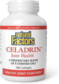 Natural Factors Celadrin Joint Health Promotes Flexibility Mobility and Joint Function 180 Softgels