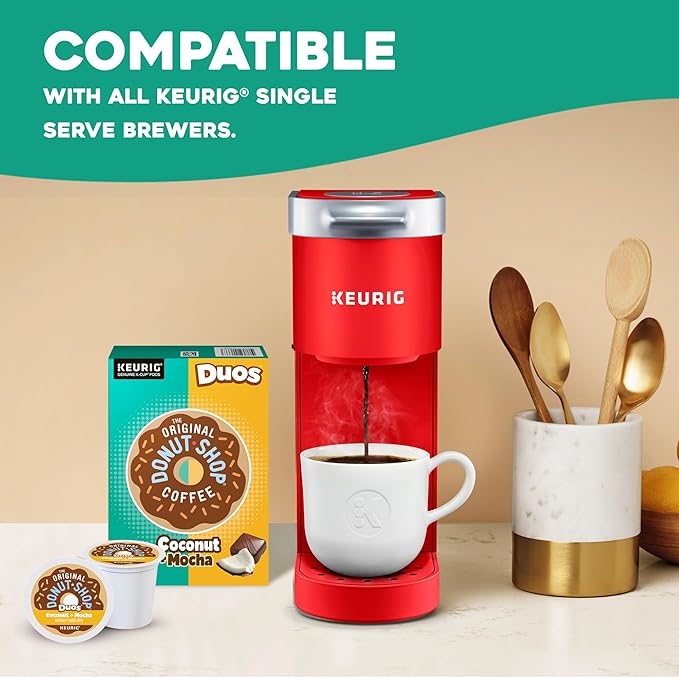 The Original Donut Shop Duos Coconut + Mocha Keurig Single-Serve K-Cup Pods Medium Roast Coffee 72 Count