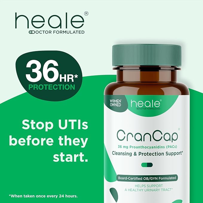 Cranberry Pills - Urinary Tract Health Cranberry Supplement - 36mg of Potent PACs - Non GMO Vegan Gluten Free - by Heale - 30 Capsules