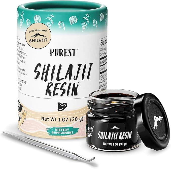 Pure Himalayan Shilajit High Nutritional Potency Grade A Shilajit Resin with 85+ Plant-Derived Trace Minerals and Fulvic Acid Energy &amp Immune Suport for Men and Women 3rd Party US Lab Tested (