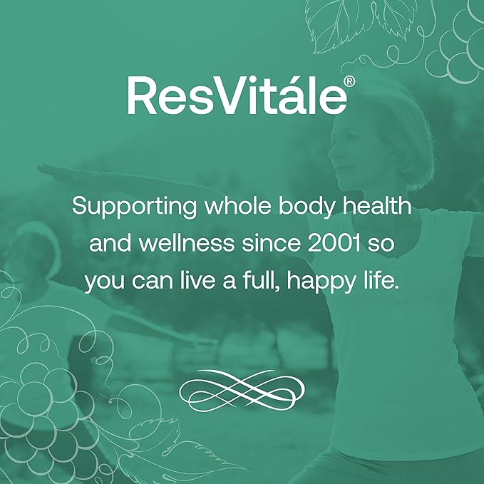 ResVitále Collagen Enhance - Beauty Supplement with Hyaluronic Acid &amp Resveratrol - 60 Capsules