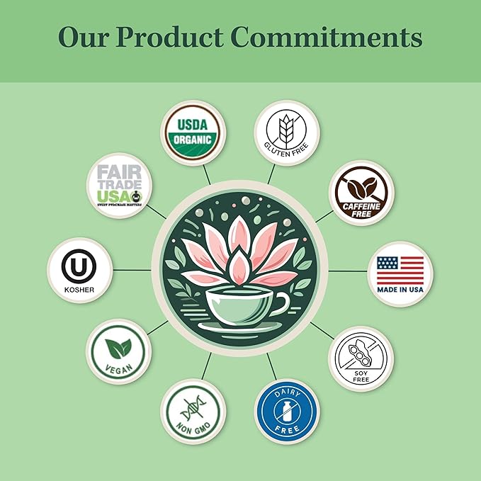 Jade Tea - Organic First Trimester Tea - Nurturing Pregnancy Tea | First Bloom | Gentle Morning Sickness Relief &amp Foundational Prenatal Nutrition | Caffeine-Free | Made In USA