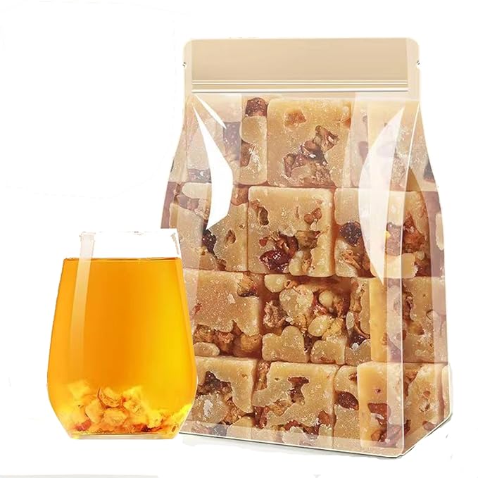 Snow Pear Rock Sugar Tea 10.58 oz/300g Sweet Pear Honey Rock Candy Yellow Lump Rock Sugar