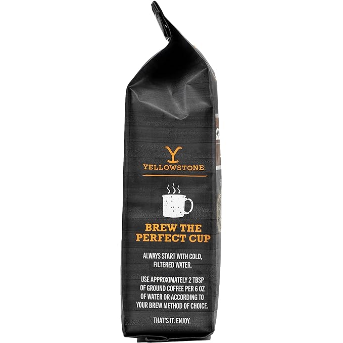 Yellowstone Caramel Oatmeal Light Roast Coffee100% Arabica Ground Coffee 36 oz.