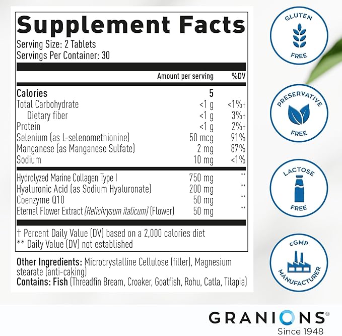 Granions Collagen Complex Calcium Magnesium and Collagen Complex CoQ10 Wellness &amp Beauty Bundle