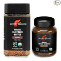 Mount Hagen 3.53oz Organic Freeze Dried Instant Coffee and Instant Espresso Ground Coffee 1.76oz Bundle