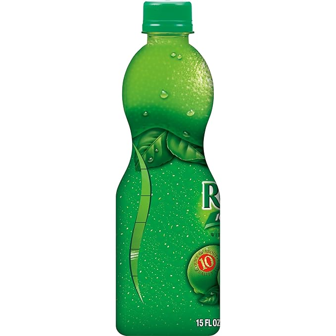 ReaLime 100% Lime Juice 15 fl oz bottle (Pack of 12) Made with Lime Juice from Concentrate Gluten-Free Sodium Free Perfect Mixer to add to Cocktails and Marinades