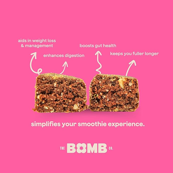 The Bomb Co. Blender Bomb The OG &amp Java Jolt High Fiber Smoothie Supplement With Superfoods &amp Amino Acids Smoothie Mix With Hemp Flax and Chia Seeds 20 Servings