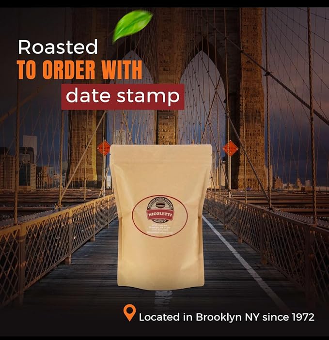 Nicoletti Coffee Espresso Roast Sampler (3 pack of 1 pound each) Whole Beans Fresh Roasted