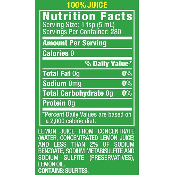 A Product of ReaLemon 100% Lemon Juice (48 fl. oz. 2 pk.)