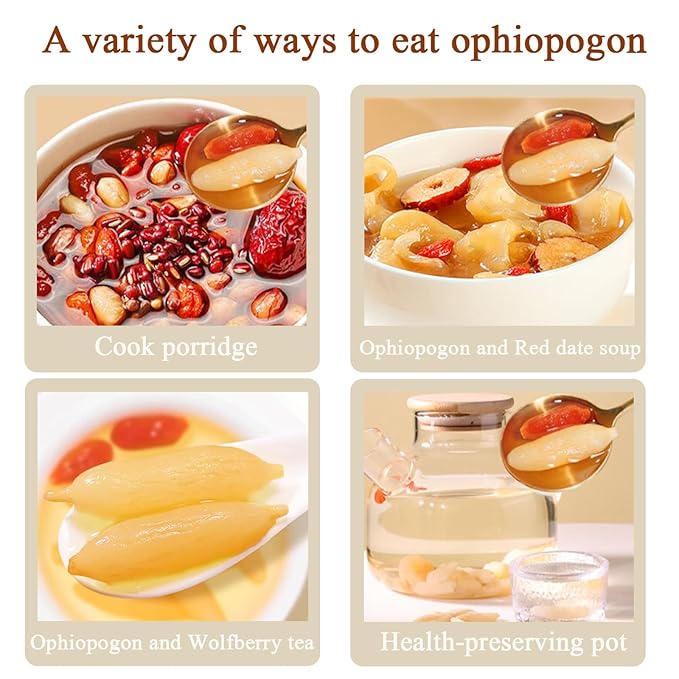 Ophiopogon Herb Mai Dong Mai Men Dong Ophiopogon Japonicus Health Tea Full and Core Chinese Herb 麦冬 麦门冬 麦冬粒 麦冬茶 10.58oz/300g