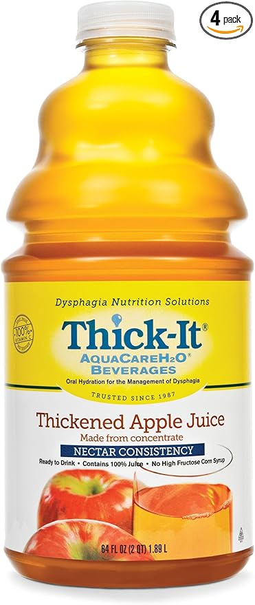 Thick-it Aquacareh20 Pre-Thickened Juice Apple Packaging : 4 Each/Case
