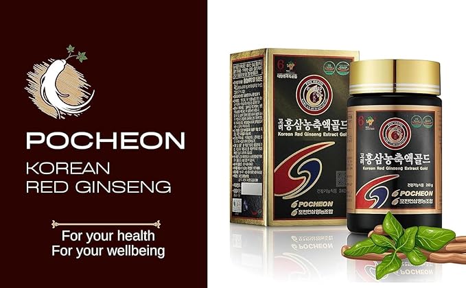 Pocheon 240g(8.5oz) 100% Pure Korean 6years Root Red Ginseng Extract Gold High Ginsenoside Saponin Panax