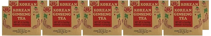 INSTANT KOREAN GINSENG TEA 100 Tea Bags - NET WT 7 oz (200 g)