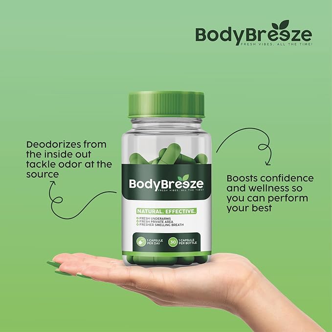 Internal Deodorant Supplement | Natural Chlorophyll 30 Capsules for Body Odor Control Gut Health and Fresh Breath | Vegan Detox Support &amp Skin Health | Odor Eliminator for Men &amp Women