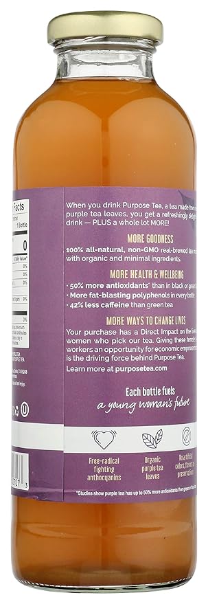 Purpose Tea Simply Purple Unsweetened Tea 16 FZ