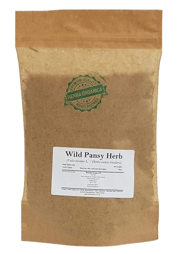 Herba Organica Wild Pansy Herb - Viola Tricolor L - Herbal Tea (50g)