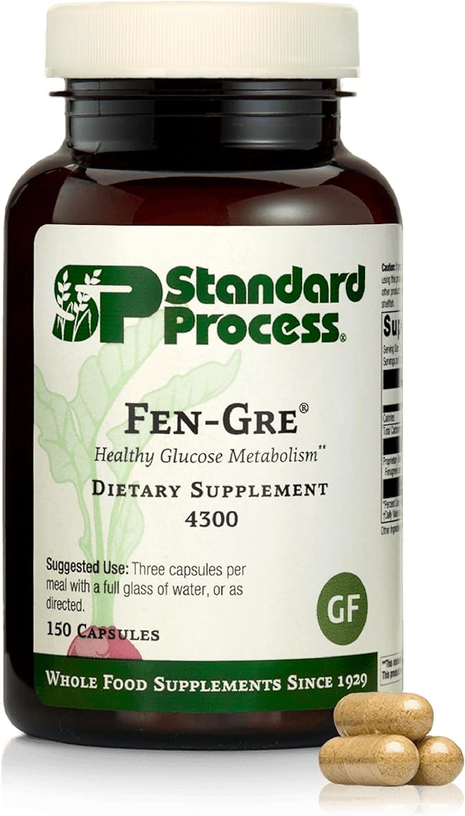 Standard Process Fen-Gre - Supports Respiratory Support &amp Healthy Metabolism - Aids Healthy Levels of Mucus &amp Phlegm - Supports Lung Health &amp Bronchial Tubes - Gluten-Free &amp Non-Dairy
