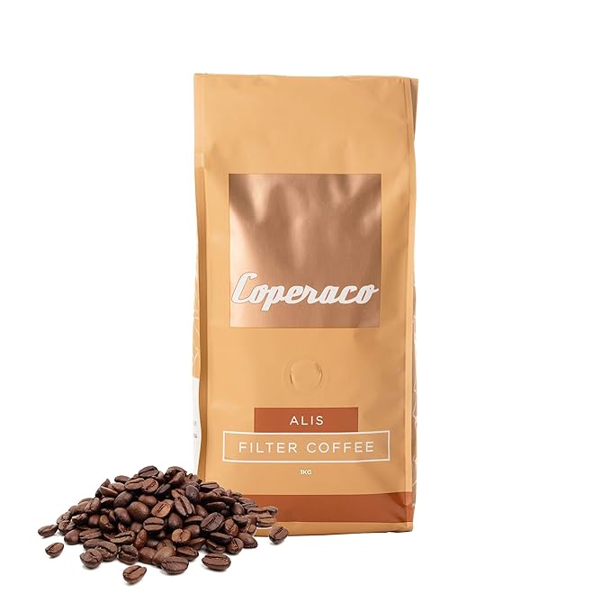 Coperaco Alis delicate and complex drip coffee Retail Freshly Whole Coffee Beans Medium-Dark Roast 1Kg