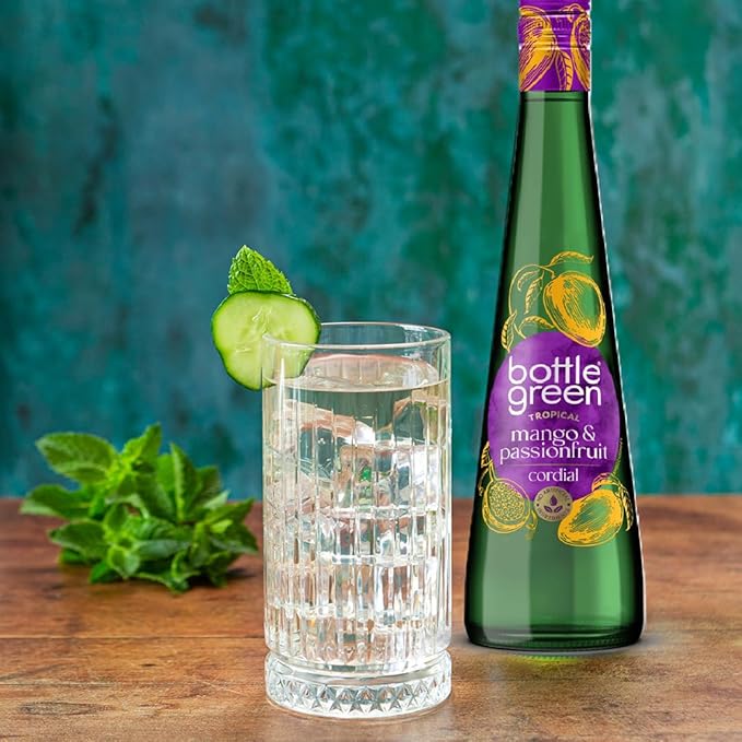 Tropical Mango &amp Passionfruit Cordial Bottlegreen - 500ml
