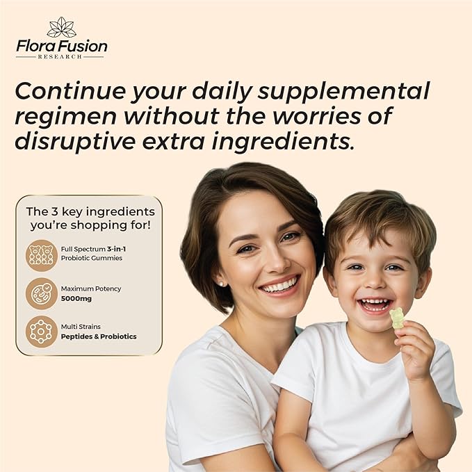 Colostrum Gummies I Collagen Peptides I Probiotics 5000+ mg w/ 60% IgG I Immunity Support &amp Gut Health - Liposmal Technology - U.S. Sourced Superfood - Grass-Fed Bovine - 120 gummies (Vanilla Flav