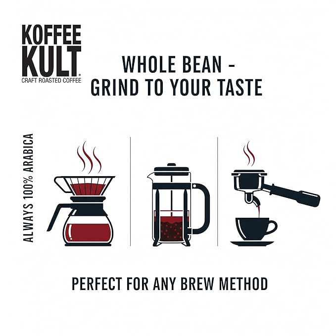 Koffee Kult Road Dog Dark Roast Coffee Beans (whole bean 12oz)