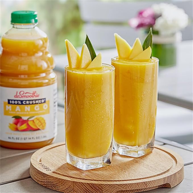 100% Crushed Mango Fruit Smoothie Mix 46 fl. oz. WS-103DR100MANG-NF