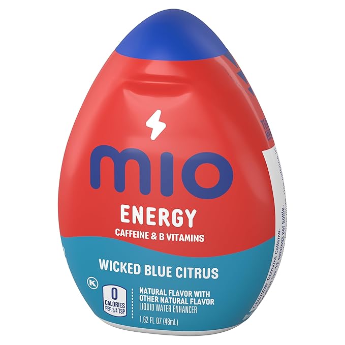 Mio Energy Liquid Water Enhancer Wicked Blue Citrus 1.62 Oz (Pack of 10)