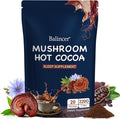 Mushroom Hot Cocoa Powder Sleep Supplement with Reishi Mushroom Melatonin Glycine Cacao L-Theanine Chicory Supports Relaxation &amp Fall Asleep Vegan 20 Servings