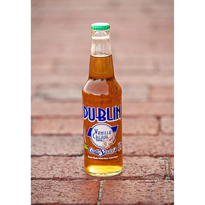 Dublin Bottling Works Craft Soda Pure Cane Sugar Made in Texas – Assorted 12-Pack – Premium Small-Batch Soda Gluten-Free Retro Artisanal Beverages (12 Pack Vanilla Cream)
