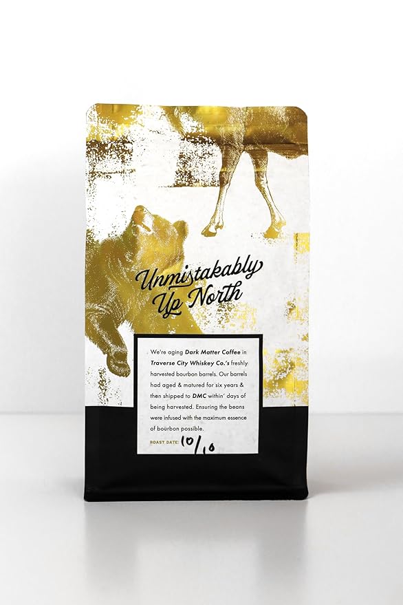 Traverse City Whiskey Co. Barrel Aged Coffee | Stillhouse Blend Aged in 10 Year Old Bourbon Barrels | Medium Roasted Beans for a Bold and Smooth Taste | 12oz