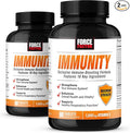 Force Factor Immunity Immune Support Booster with Elderberry and 1000mg of Vitamin C Plus Vitamin D Zinc Probiotics Antioxidants and Echinacea for Immune Health Defense 90 Count (Pack of 2)