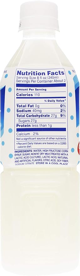 Calpico Soft Drink Water 16.9 fluid ounce (Pack of 8)