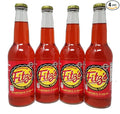Premium Fitz's Soda Pop 12oz Glass Bottle Pack of 4 Soft Drink Fitz Fitzs (Red Cardinal Cream)
