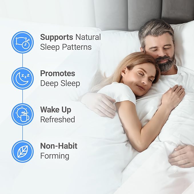 Nested Naturals Luna Melatonin Free Non-Habit Forming Herbal Sleep Supplement w/Chamomile Valerian L-Theanine 180 Vegan Capsules (60 Capsules Per Bottle)