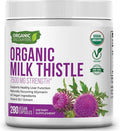 Milk Thistle Capsules 280 Count 7500 mg Strength Potent 30:1 Extract USDA Certified Organic Rich in Silymarin Flavonoids Vegan Non-GMO and All-Natural