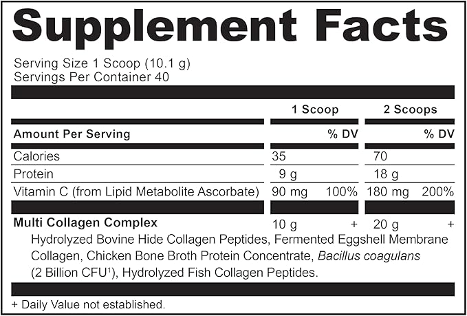 Ancient Nutrition Multi Collagen Protein Powder Unflavored 40 Servings + Magnesium Capsules 90 Count