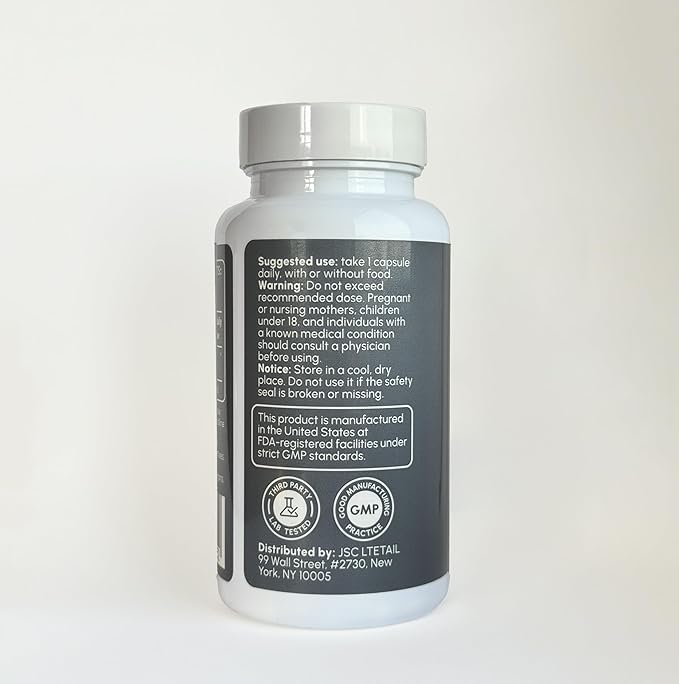 Spermidine Supplement 8mg - High Purity Wheat Germ Extract for Autophagy &amp Cellular Renewal - Advanced Anti-Aging &amp Longevity Support - 60 Veggie Capsules