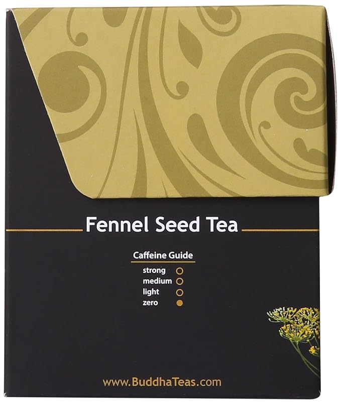 Buddha Teas Fennel Seed Tea 18 Count (Pack of 6)
