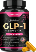 UNALTERED GLP-1 Supplement for Women - Natural Support for Cravings Weight &amp Gut Health - Clinically Tested Ingredients Biochemist-Formulated Vegan - 60 Capsules