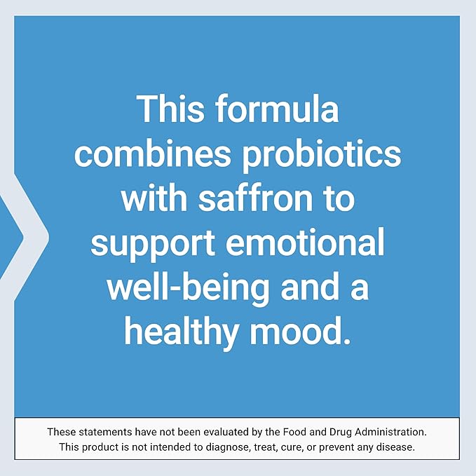 Life Extension FLORASSIST® Probiotic Mood Improve probiotic and Saffron Blend enhances Mood and Mental Outlook Non-GMO Gluten-Free 1 Daily Vegetarian 30 Capsules