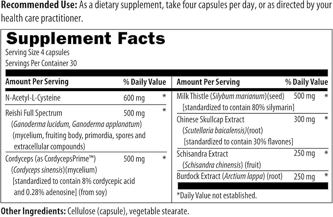 Designs for Health Liver Support Capsules - Hepatatone Plus with Milk Thistle NAC Schisandra - Mushroom Extracts for Cleanse + Immune Support - Liver Detox Supplement for Men + Women (120 Capsules)