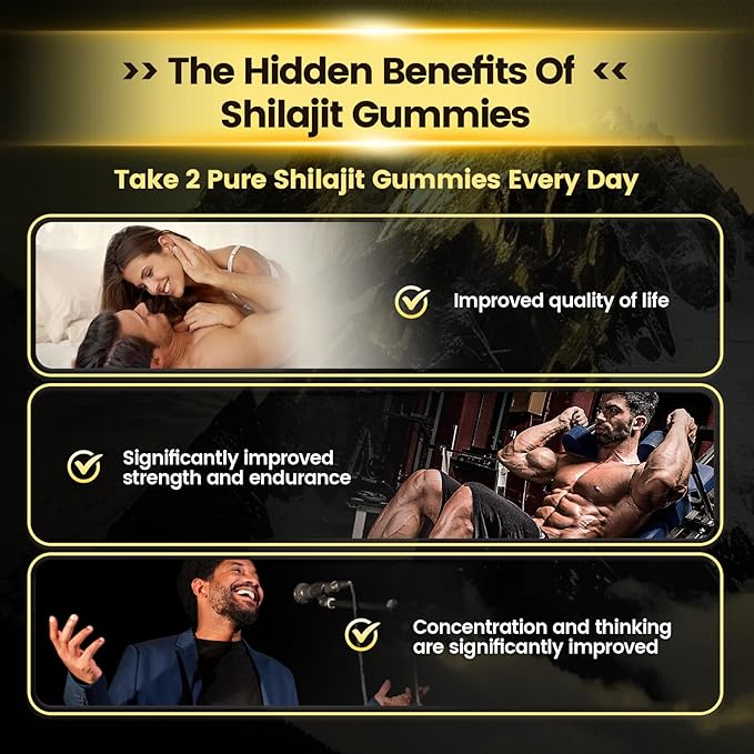 VivoNu Shilajit for Men &amp Women Shilajit Gummies | 4000mg High Potency 10-in-1 Formula with Pure Himalayan Shilajit Ashwagandha and 75% Fulvic Acid | Sugar-Free Vegan 85+ Trace Minerals