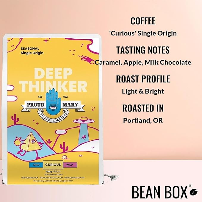 Bean Box Coffee Sampler - Roasted by Proud Mary 4-Pack Freshly Ground Coffee Gourmet Coffee