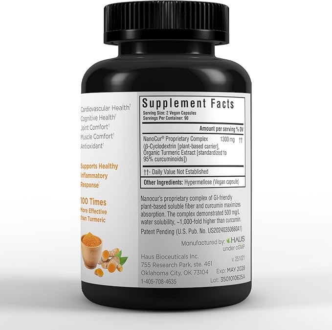 Turmeric Curcumin - 100x More Active Than Turmeric 170% More Active Than Curcumin + Black Pepper Extract. Joint Support Relief and Energy You’ll Feel. Organic Curcumin/Plant-Based Carrier.
