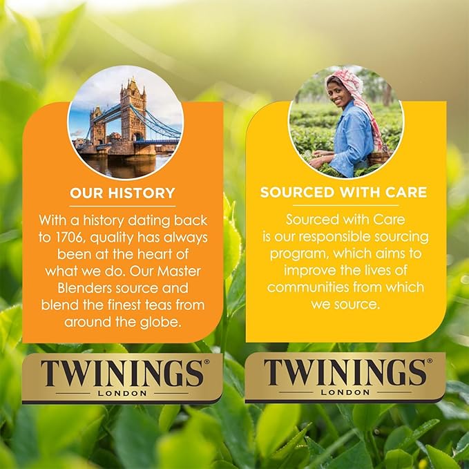 Twinings Pure Rooibos Red Tea K-Cup Pods for Keurig 24 Count (Pack of 2) Natural Slightly Sweet Taste Naturally Caffeine-Free Enjoy Hot or Iced