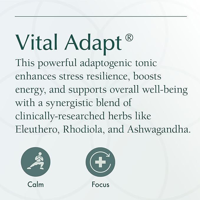 Natura Health Products Vital Adapt Supplement - Daily Nourishing Adaptogenic Tonic for Endocrine Function Support - Featuring Rhodiola Ashwagandha Cordyceps Reishi (4 Fluid oz)