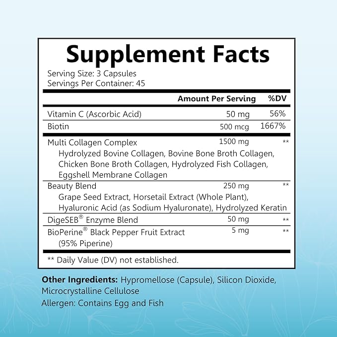 BioSchwartz 15 Day Cleanse for Colon and Gut Health Plus Hydrolyzed Collagen Peptide Capsules (45 Day Supply)