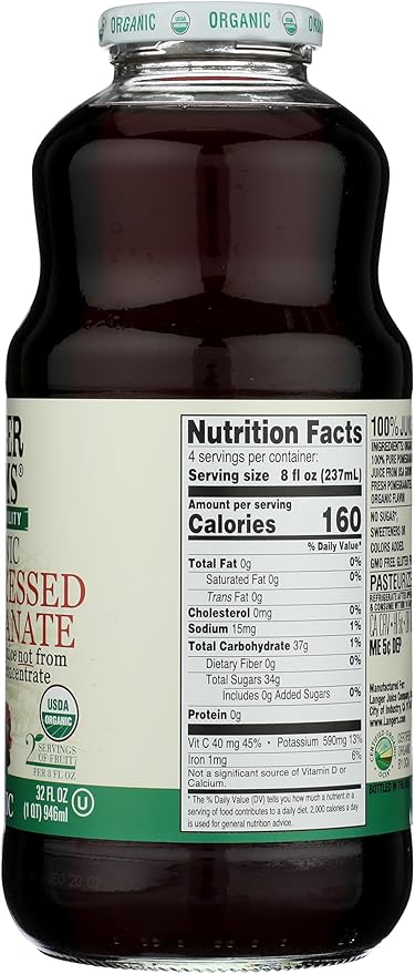 L Juice All Pomegranate 32 fz (pack of 6 ) ( Value Bulk Multi-pack)